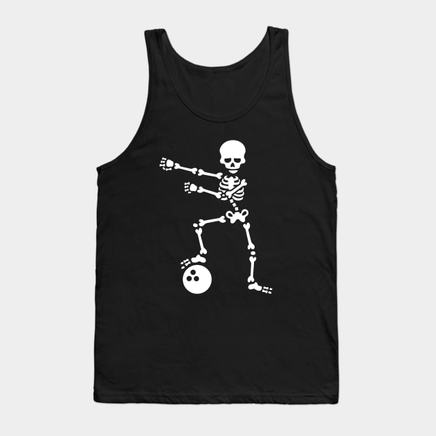 Bowling ball floss dance flossing skeleton Tank Top by LaundryFactory